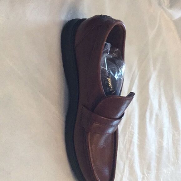 Men’s brown leather loafers in 10M by DEXTER main image 8